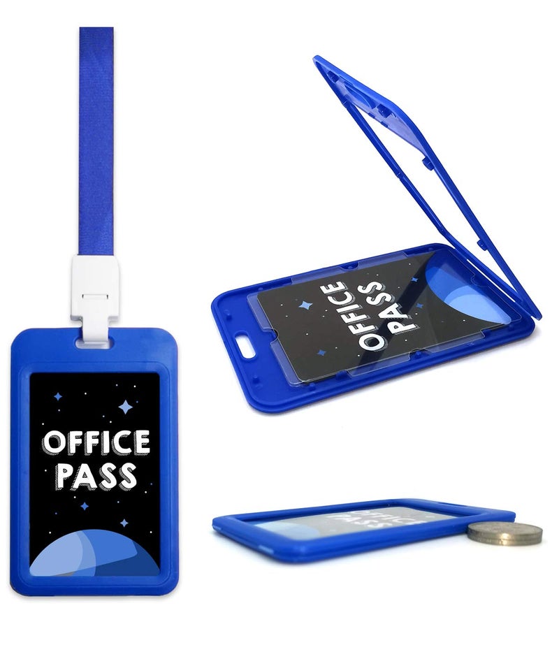 Fun-Plus Hall Pass Lanyards Unbreakable Plastic School Passes Set for Teachers and Classroom Supplies Including Hall Passes of Nurse, Restroom, Library, Office(6 Pack) - Image 4